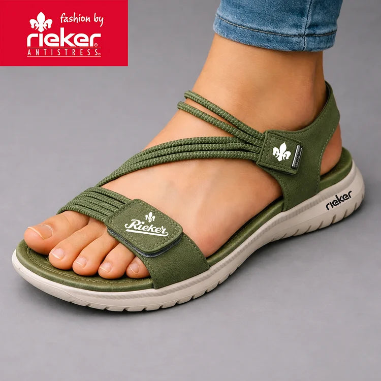 Rieker® Eleganckie sandały damskie wygodne z miękką podeszwą 2026