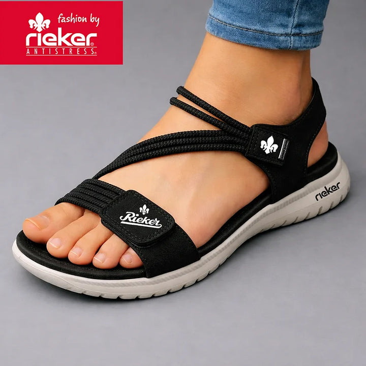 Rieker® Eleganckie sandały damskie wygodne z miękką podeszwą 2026