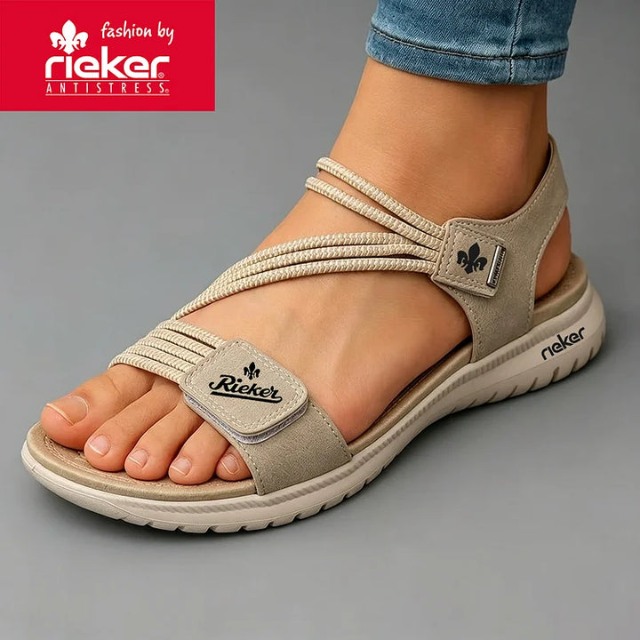 Rieker® Eleganckie sandały damskie wygodne z miękką podeszwą 2026