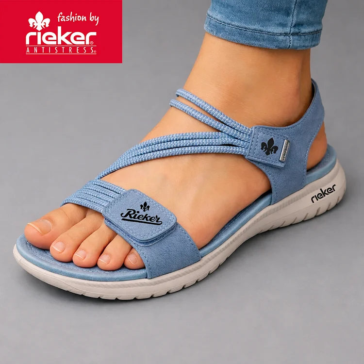 Rieker® Eleganckie sandały damskie wygodne z miękką podeszwą 2026
